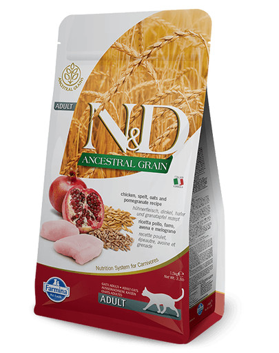 FARMINA N&D Low Ancestral Grain Chicken & Pomegranate Adult Cat 5 kg